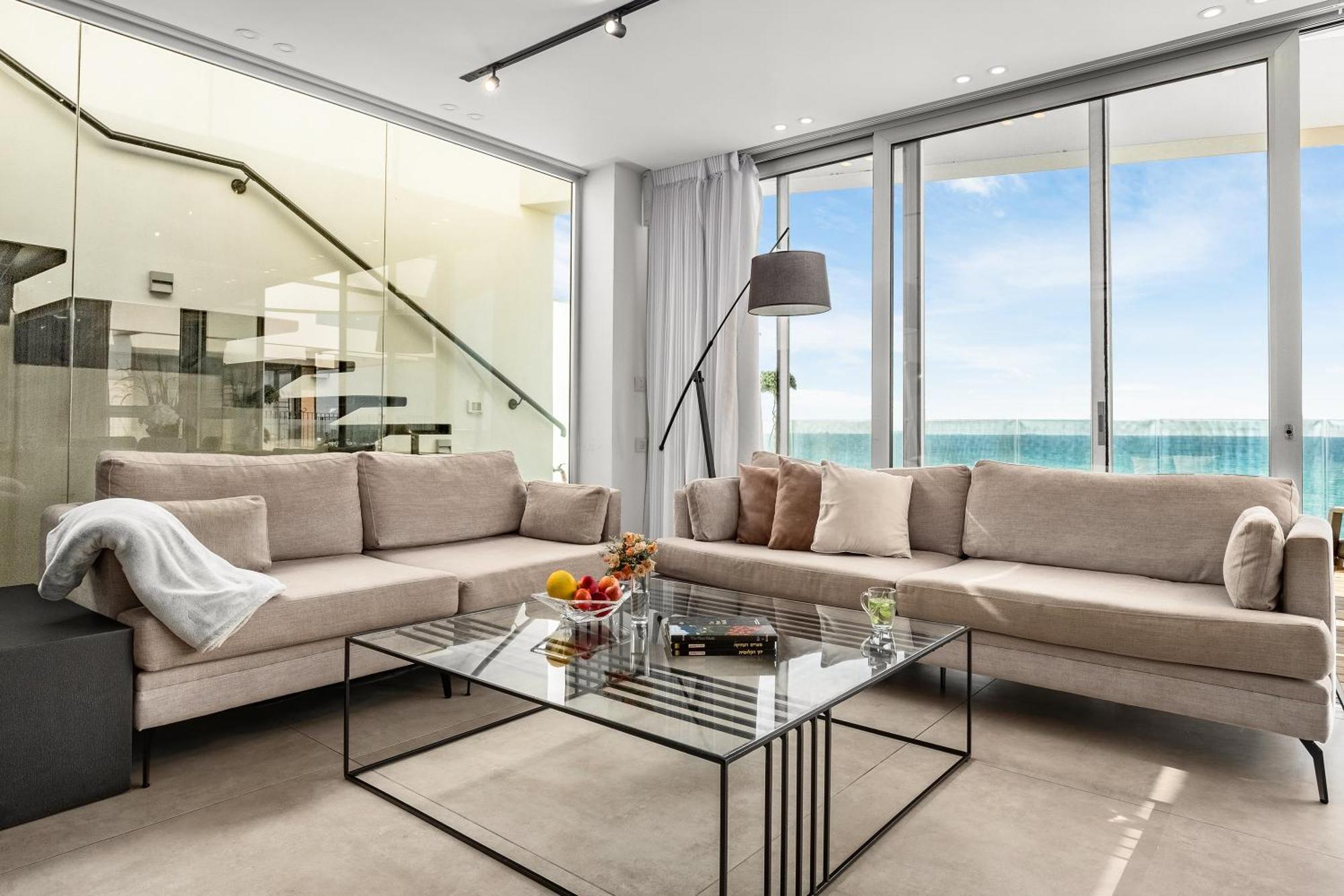Penthouse 3Br + Roof Top + Parking - On The Beach Χάιφα Εξωτερικό φωτογραφία